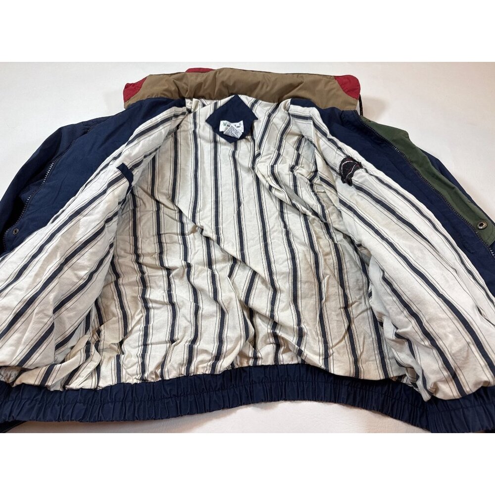 WinnerMate Sportswear Blue Colorblock Jacket Sz XXL 90s Style Outerwear (BB308) - Picture 4 of 11